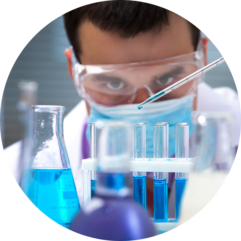 NGS omics sequencing services scientist working in a laboratory